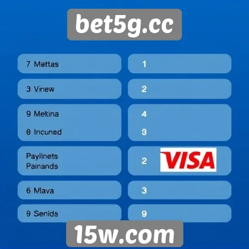 Métodos de pagamento disponíveis no bet5g.cc